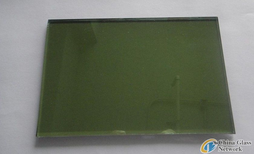 green reflective glass